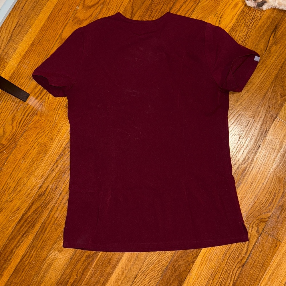 Figs Deep Red Scrub Top - Picture 4 of 4
